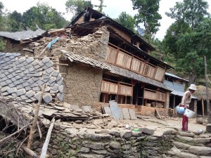 Gopal's House in Darkha, now uninhabitable.