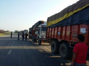 Gopal was able to join the convoy of a friendly aid organization for part of the journey to Dhading.